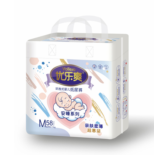優(yōu)樂爽安睡系列紙尿褲M58