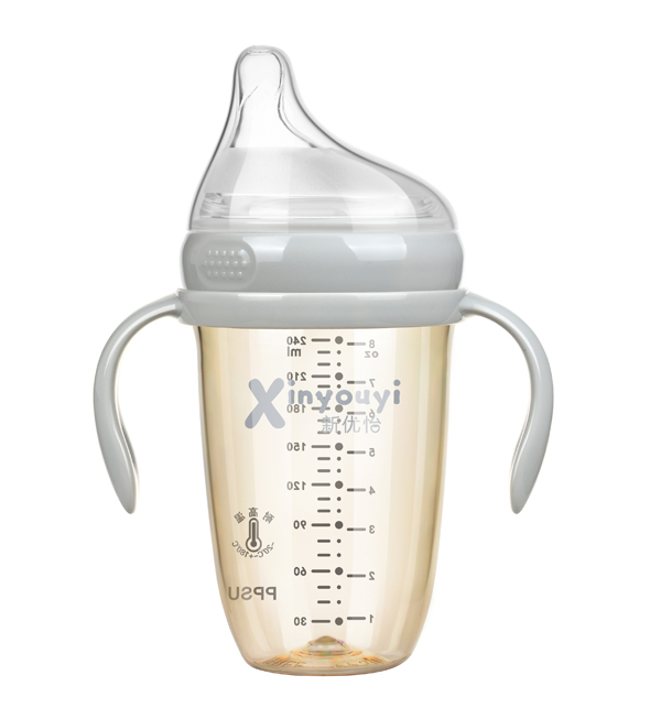 新優(yōu)怡新品PPSU奶瓶240ml 灰色