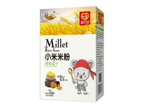 菩爾菲核桃蓮子小米粉 盒裝