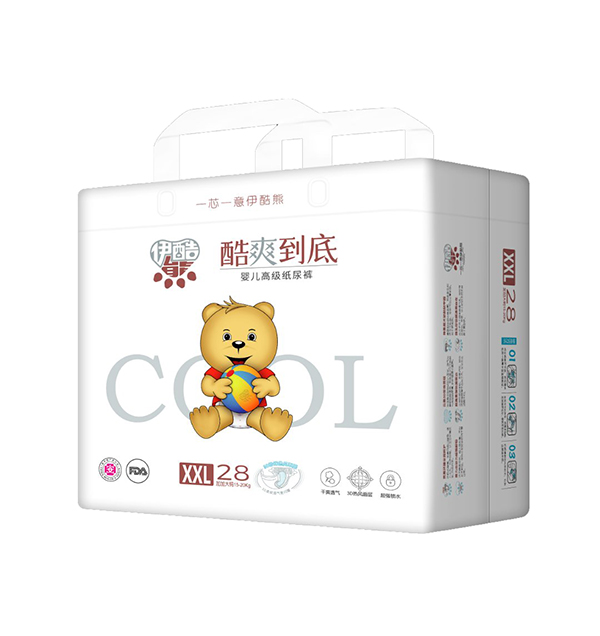伊酷熊嬰兒高級紙尿褲XXL28