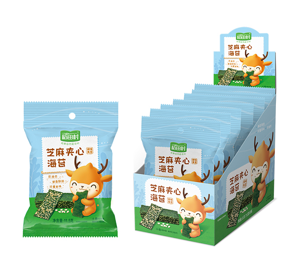 稻田村夾心海苔盒裝-芝麻