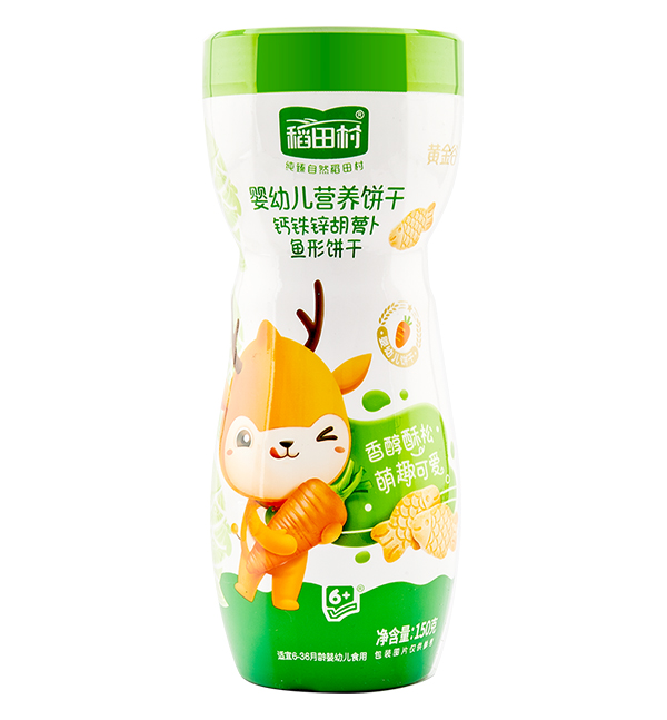 稻田村營(yíng)養(yǎng)餅干罐裝-胡蘿卜