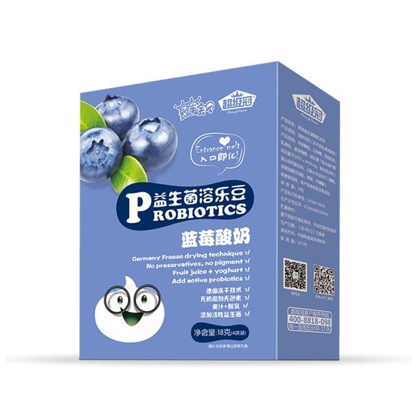 超級(jí)冠益生菌溶樂豆(藍(lán)莓酸奶)