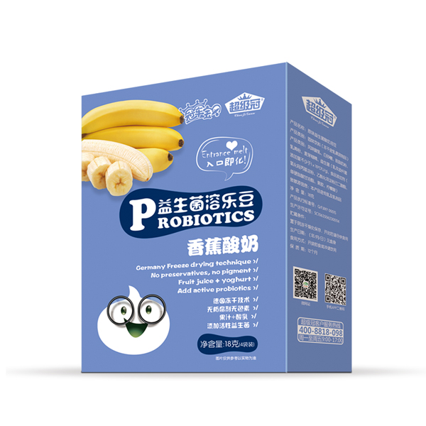 超級(jí)冠益生菌溶樂豆(香蕉酸奶)