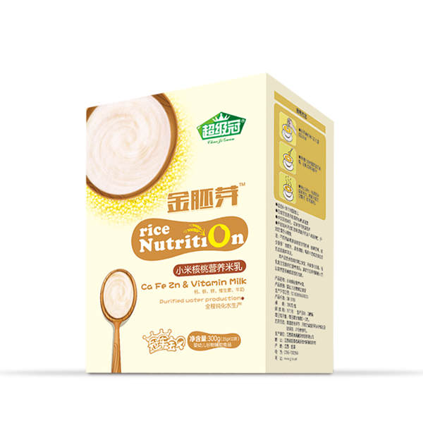 超級冠金胚芽小米核桃米乳