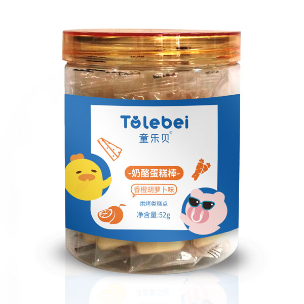 童樂貝奶酪蛋糕棒香橙胡蘿卜味