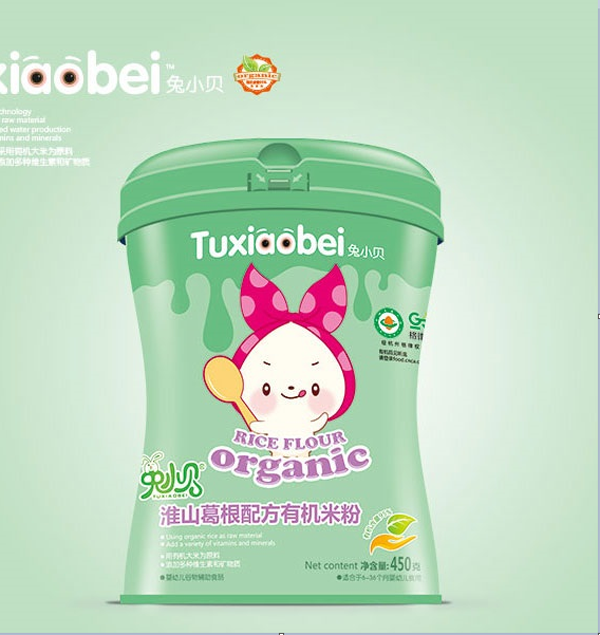 兔小貝淮山葛根配方有機(jī)米粉 聽裝