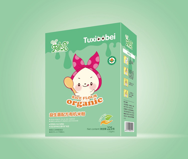 兔小貝益生菌配方有機(jī)米粉 盒裝