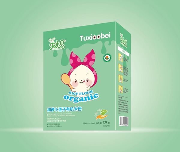 兔小貝胡蘿卜蓮子有機(jī)米粉 盒裝