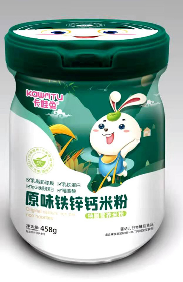 卡娃兔原味鈣鐵鋅特膳營養(yǎng)米粉