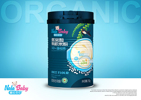 娜拉貝貝燕窩酸有機(jī)米粉 VD+強(qiáng)化鈣