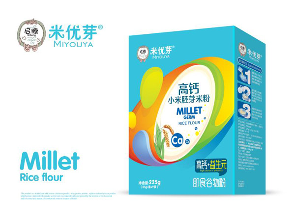 米優(yōu)芽小米胚芽米粉-高鈣+益生元盒裝