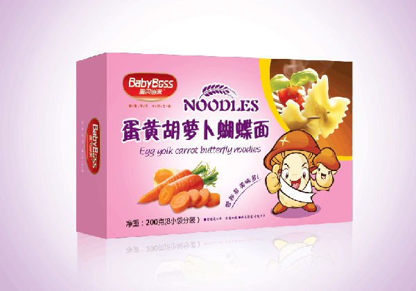 寶貝當(dāng)家蛋黃胡蘿卜蝴蝶面