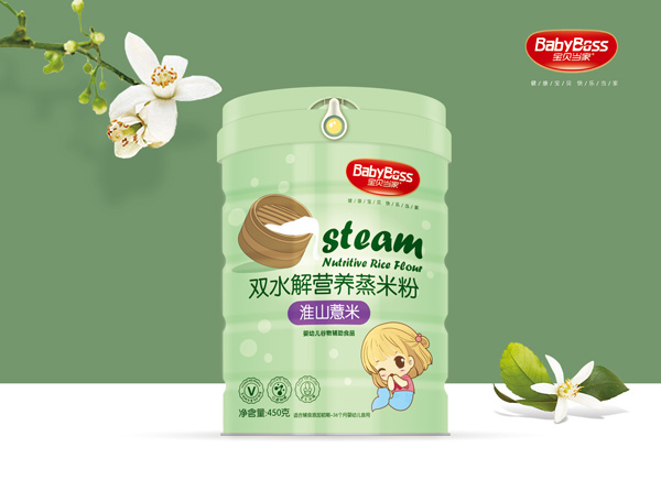 寶貝當(dāng)家淮山薏米雙水解營(yíng)養(yǎng)蒸米粉 聽(tīng)裝