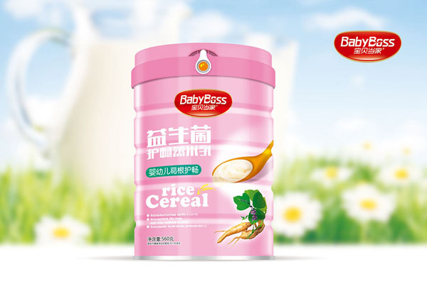 寶貝當家嬰幼兒葛根護暢益生菌護暢蒸米乳-聽裝