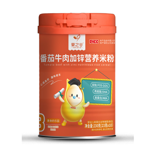 嬰之谷番茄牛肉加鋅營養(yǎng)米粉