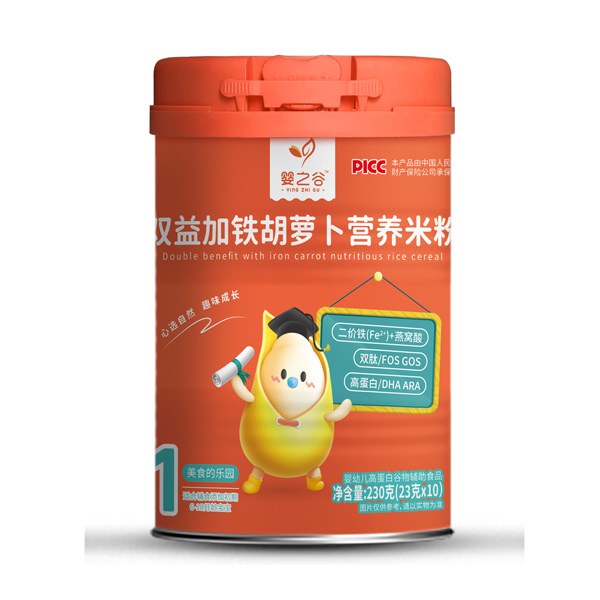 嬰之谷雙益加鐵胡蘿卜營養(yǎng)米粉