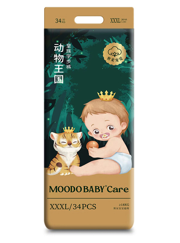 MOODO BABY®Care動物王國系列皇族學步褲XXXL34
