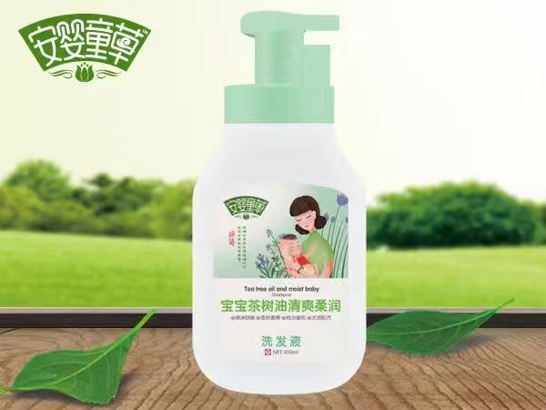 安嬰童草寶寶茶樹油清爽柔潤(rùn)洗發(fā)液