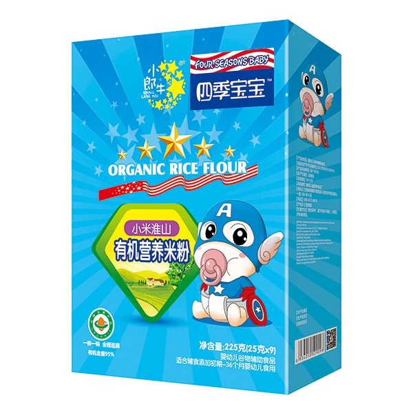 四季寶寶有機(jī)營養(yǎng)米粉盒裝-小米淮山
