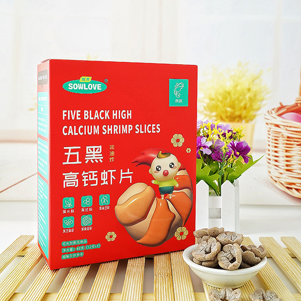甄育五黑高鈣蝦片-原味