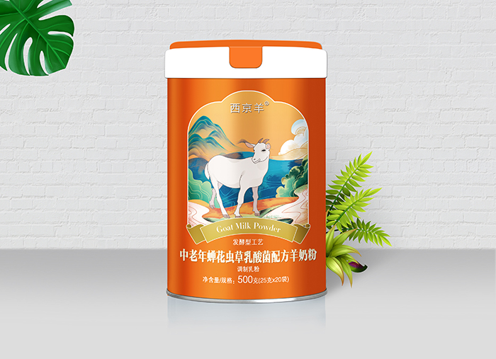 西京羊中老年蟬花蟲(chóng)草乳酸菌配方羊奶粉