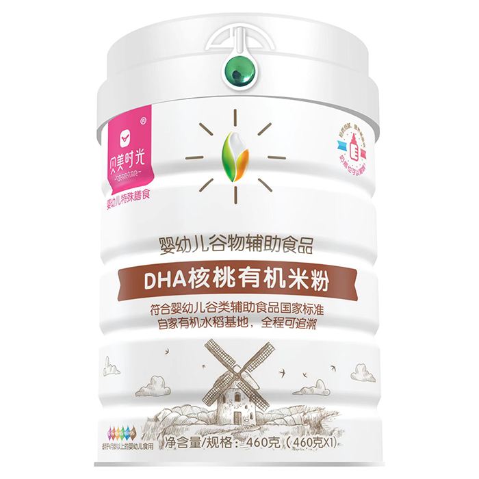 貝美時光DHA核桃有機(jī)米粉