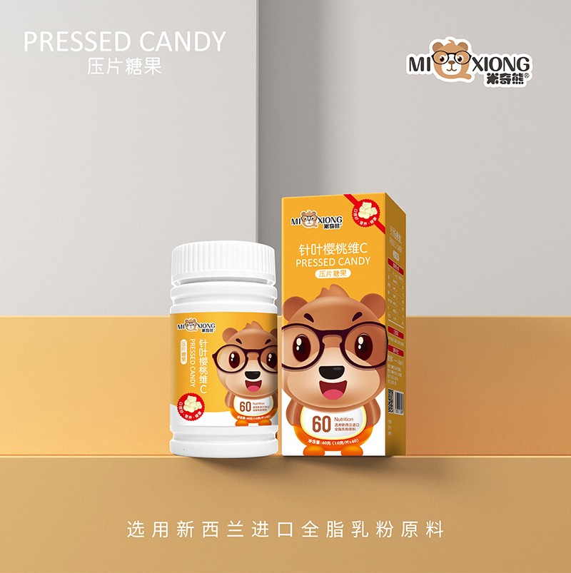 米奇熊針葉櫻桃VC壓片糖果