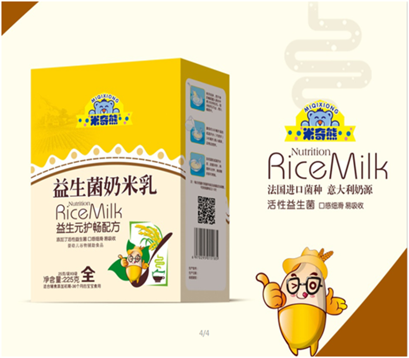 米奇熊益生菌奶米乳 益生元護暢配方 盒裝