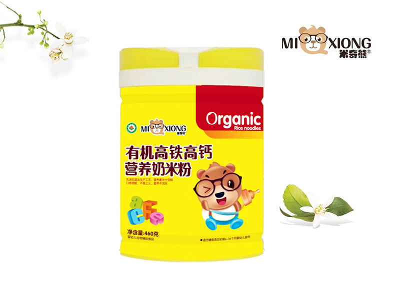 米奇熊有機(jī)高鐵高鈣營(yíng)養(yǎng)奶米粉