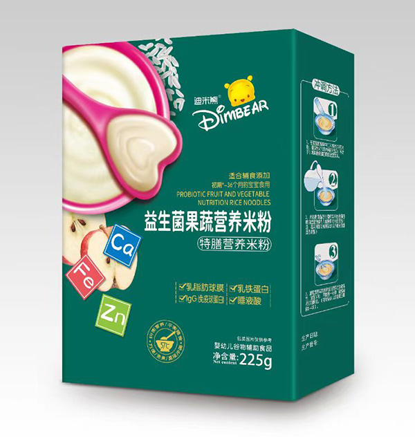 迪米熊益生菌果蔬特膳營養(yǎng)米粉盒裝