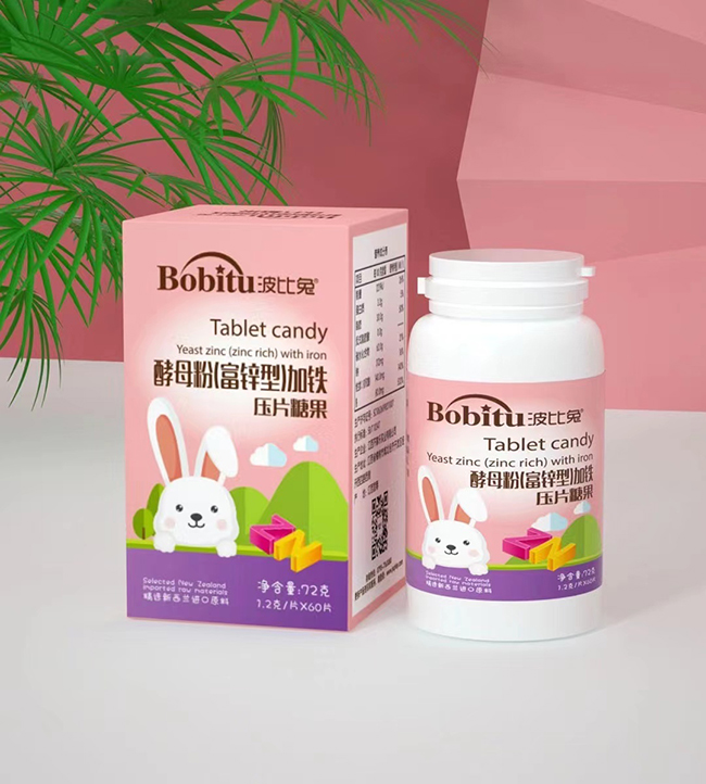 波比兔酵母粉(富鋅型)加鐵壓片糖果