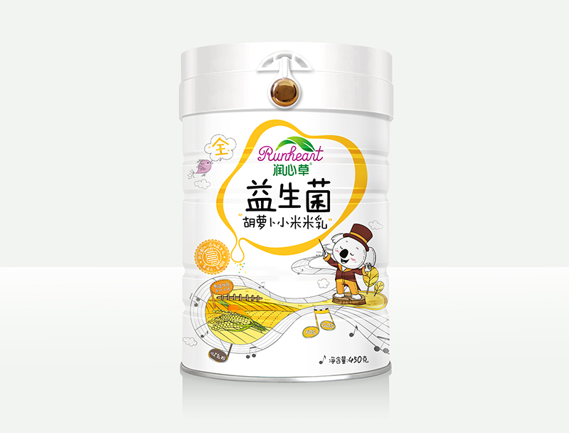 潤心草益生菌胡蘿卜小米米乳450克