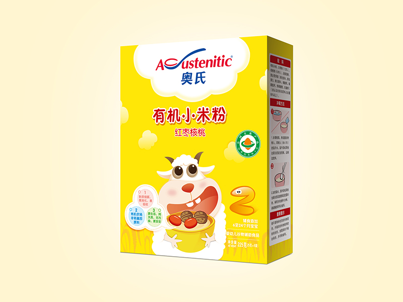 奧氏紅棗核桃有機(jī)小米粉 225克盒裝