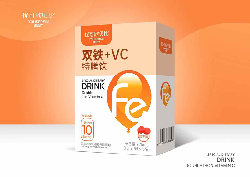 優(yōu)可欣貝比雙鐵+VC特膳飲