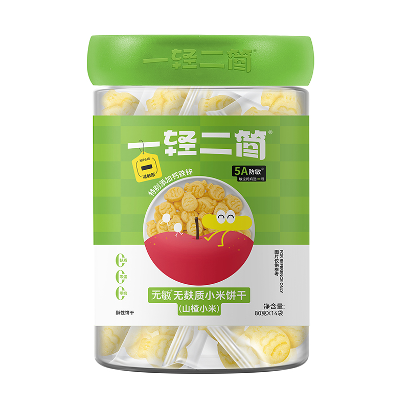 一輕二簡(jiǎn)無(wú)敏無(wú)麩質(zhì)小米餅干(山楂小米)
