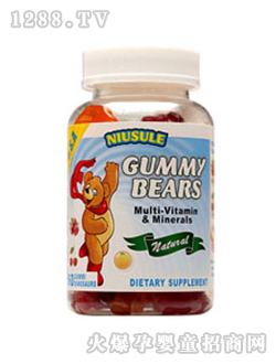 紐素樂戈咪熊果味軟糖復合維生素+礦物質
