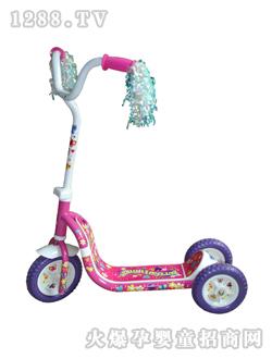 葫蘆娃兒童滑板車(chē)弧形踏板
