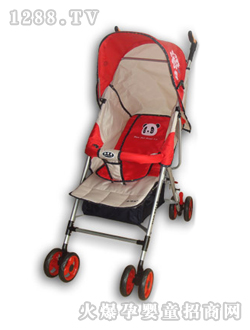 小貝樂(lè)兒童傘柄車(chē)T-108紅色