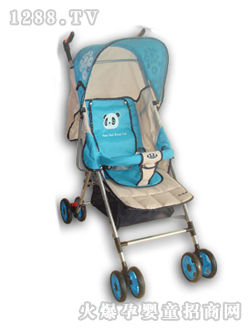 小貝樂(lè)兒童傘柄車(chē)T-108藍(lán)色