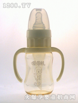 實(shí)感帶柄防嗆PES奶瓶120mL小鳥