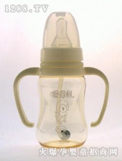 帶柄自動PES奶瓶120mL小雞