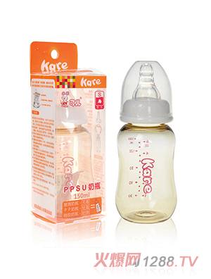 可兒KR-1061  標(biāo)口PPSU奶瓶 150ml