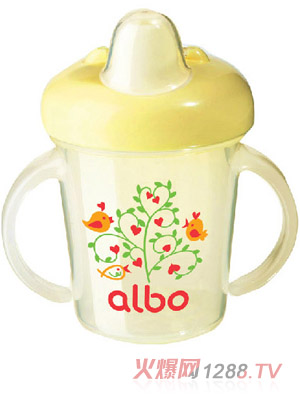 愛(ài)樂(lè)寶軟嘴學(xué)飲杯180ml黃色