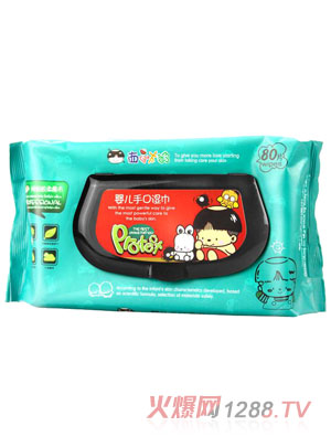 西瓜太郎嬰兒手口濕巾（80片裝）