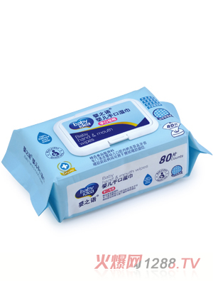 嬰之語(yǔ)嬰兒手口濕巾80片