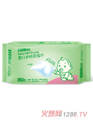 可親嬰兒護膚柔濕巾80抽