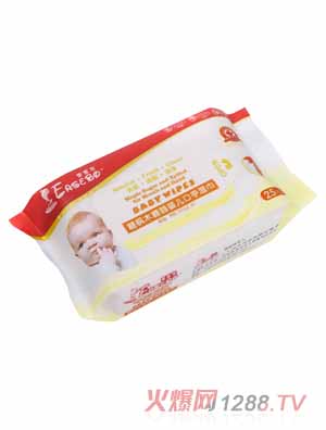 壹壹寶糖楓木糖醇嬰兒口手濕巾25片