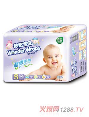 妙然寶貝超級柔爽紙尿褲S
