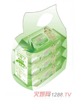 小園丁蘆薈保濕潤膚濕巾80片裝3連包